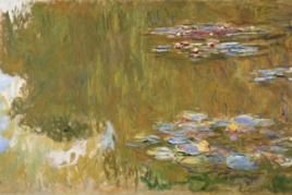 Claude Monet, Seerosenteich, um 1917-19 (Detail) , ALBERTINA Wien - Sammlung Batliner