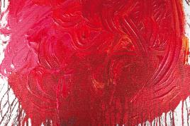 78 - Hermann Nitsch o.T. (Schüttbild). 2001. Katalogpreis: 4.000 - 6.000 €