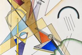 Lot: 347   Kandinsky, Wassily  Gewebe, 1923.  Result (incl. 20% surcharge): 1,320,000 EUR / 1,795,200 $  Estimate: 200,000 EUR / 272,000 $