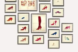 LOT 136 ANDY WARHOL 1928 - 1987 A LA RECHERCHE DU SHOE PERDU; AND SHOE AND LEG The complete portfolio ESTIMATE 100,000-150,000 GBP SOLD FOR 293,000 GBP