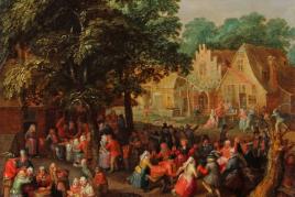 Vinck(e)boons, David (1576 Mechelen - 1631/33 Amsterdam, "Die Bauernkirmes", Mindestpreis: 	30.000 EUR