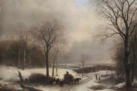 Andreas Schelfhout Den Haag 1787 - 1870 ebenda Weite Winterlandschaft, Schätzpreis:	25.000 - 30.000 EUR