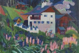 120000214 Ernst Ludwig Kirchner Unser Haus, 1918-1922. Öl auf Leinwand Schätzpreis: € 500.000 - 700.000