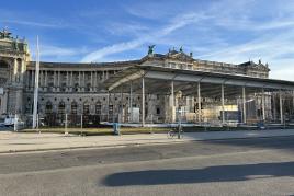 Der Aufbau am Wiener Heldenplatz hat bereits begonnen, Foto: Universalmuseum Joanneum