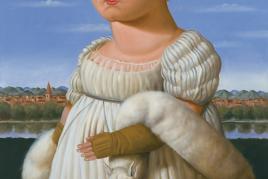 FERNANDO BOTERO, Mademoiselle Rivière, after Ingres, 2005 © Sammlung Würth, Foto: Volker Naumann, Schönaich © Fernando Botero