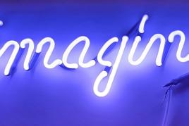 © Cornelia König, imagine, Neonschriftzug, 42 x 17 cm, 2023