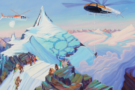 Anna Meyer, „Operation am offenen Gletscher“, aus der Serie „Weltschmelz“, 2019/2020