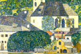 Gustav Klimts Gemälde Kirche in Unterach am Attersee von 1915/16 (c) Heidi Horten Collection