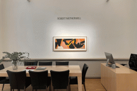 Ausstellungsansicht "Robert Motherwell. 17 Werke von 1965 - 1989."