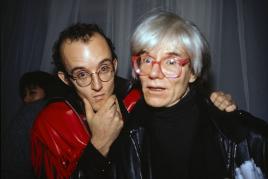 Nan Goldin, Keith Haring & Andy Warhol at Palladium, 1985