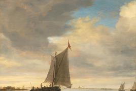 Salomon van Ruysdael - Holländisches Binnengewässer, wohl das Wijkermeer, mit Fährkaag  Schätzpreis: 450.000 € - 500.000 € Ergebnis: u. V.504.000 € (inkl. Aufgeld)