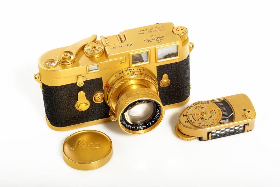 Leica M3 gold , © WestLicht Photographica Auction