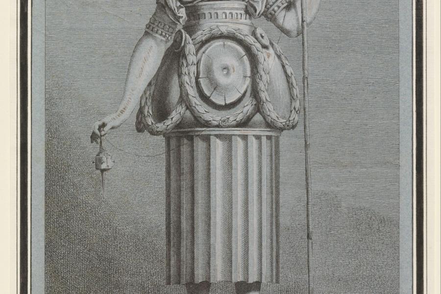 Benigno Bossi nach Ennemond Alexandre Petitot Schäferin im antikischen Stil, Radierung, weiß gehöht aus der Folge „Mascarade à la Grecque“, 1771 289 x 202 mm Herzog Anton Ulrich-Museum Braunschweig Foto: Claus Cordes, Bildarchiv Herzog Anton Ulrich- Museum Braunschweig Benigno Bossi nach Ennemond Alexandre Petitot Schäferin im antikischen Stil, Radierung, weiß gehöht aus der Folge „Mascarade à la Grecque“, 1771 289 x 202 mm Herzog Anton Ulrich-Museum Braunschweig Foto: Claus Cordes, Bildarchiv Herzog Anton Ulrich- Museum Braunschweig