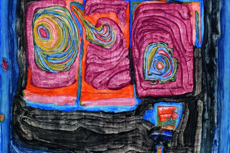 Friedensreich Hundertwasser (1928 - 2000) Globulant, 1956, Öl/Leinwand, 117x76 cm, erzielter Preis € 268.700 Fotonachweis: Dorotheum