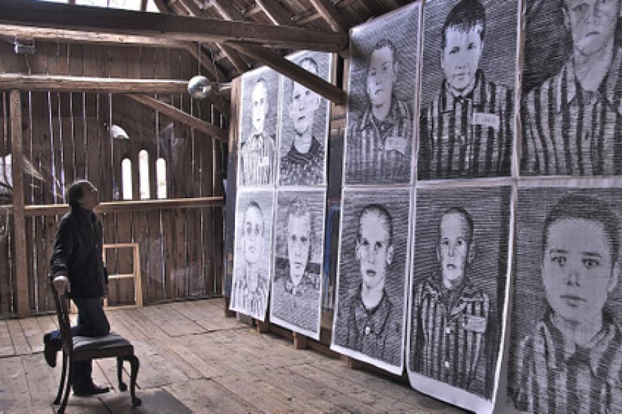 Manfred Bockelmann, Manfred Bockelmann im Atelier, 2010 © Manfred Bockelmann