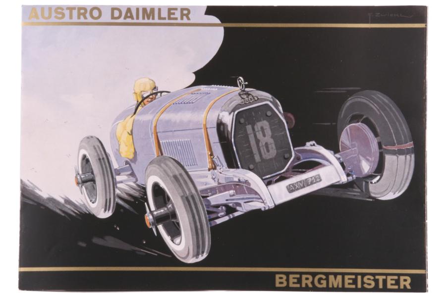 Austro Daimler Bergmeister, Faltprospekt, Rufpreis € 300 Fotonachweis: Dorotheum