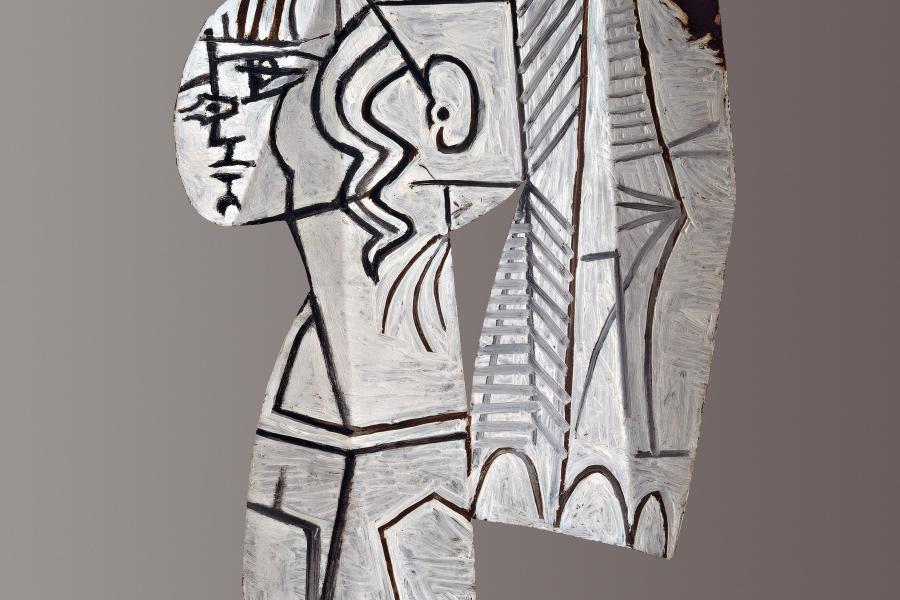 Pablo Picasso, Sylvette, 1954 beidseitige Ölmalerei auf ausgeschnittenem Metallblech, 69,9 x 47 x 1 cm © Succession Picasso / 2013 ProLitteris, Zürich