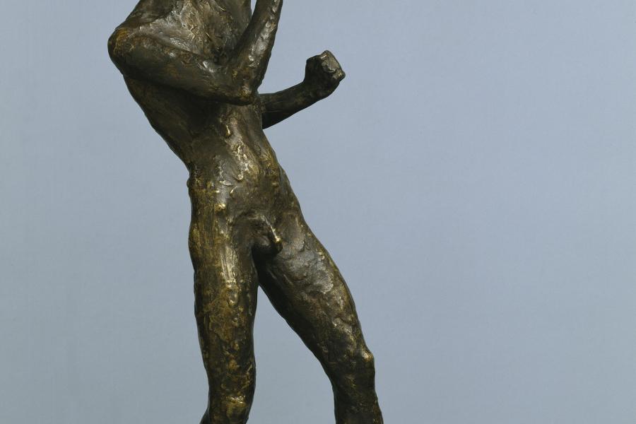 Kurt Edzard (1890 -1972) Boxer Hans Breitensträter, o. D. Bronze, 41,5 x 12,5 x 22 cm © Hamburger Kunsthalle/bpk Photo: Elke Walford