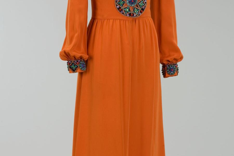 Abendkleid "Winfried Knoll", 1971 Münchner Stadtmuseum