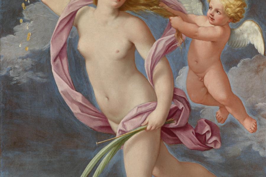 Guido Reni (1575 - 1642) Fortuna mit Geldbeutel, Öl/Leinwand, 130 x 152 cm Schätzwert € 800.000 - 1,200.000 Auktion 15. Oktober 2013