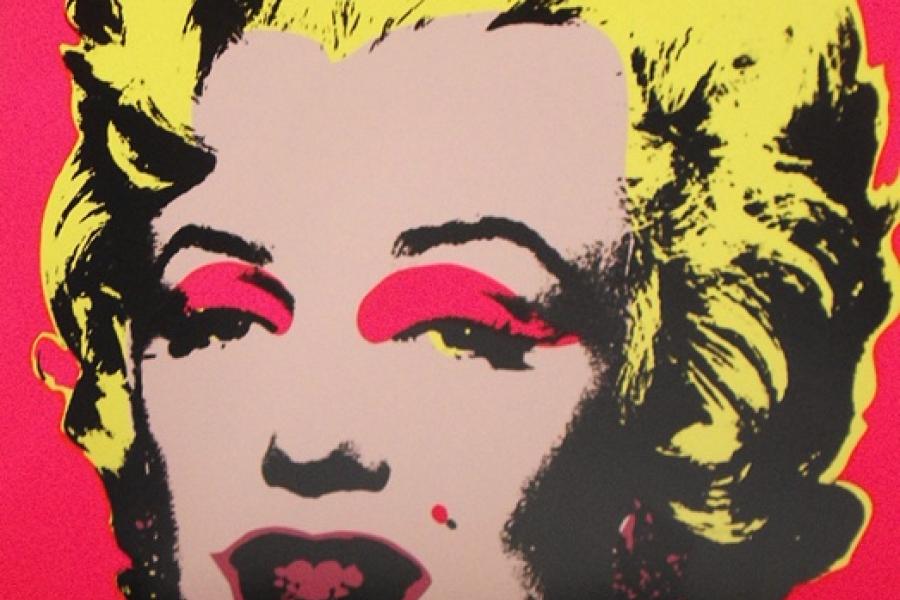 A.Warhol "Marylin" ,Farbseriegraphie, published by Sunday B.Morning, 91x91cm