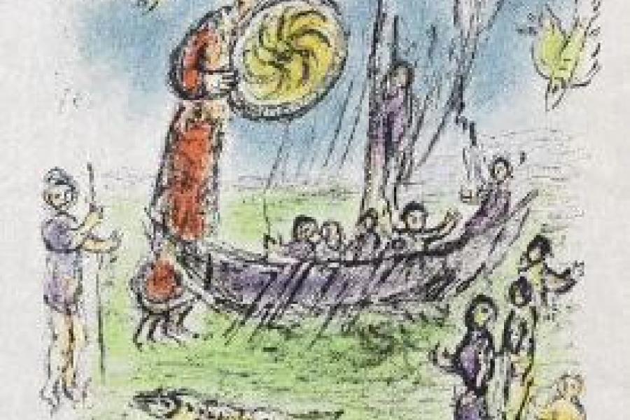 Marc Chagall Athene führt das Schiff Telemachs Farblithografie, 1974 54 x 38,5 cm (21.2 x 15.1 in) Startpreis: € 1.250 Erst einmal auf dem internationalen Auktionsmarkt. Ergebnis: € 10.000 (Quelle: www.artnet.de)