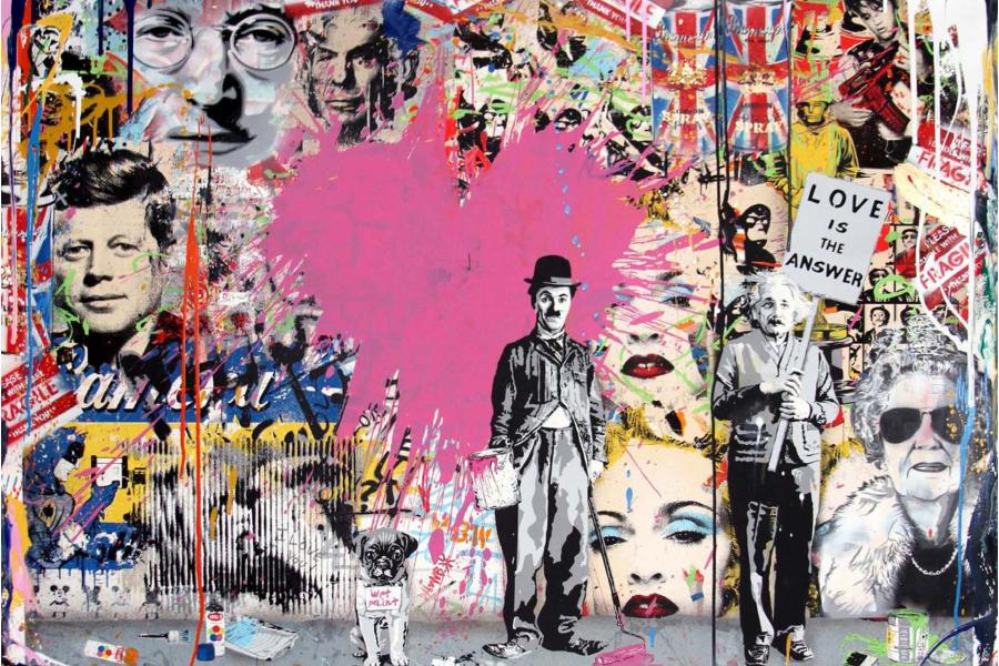 Mr. Brainwash - Juxtapose (Unique)