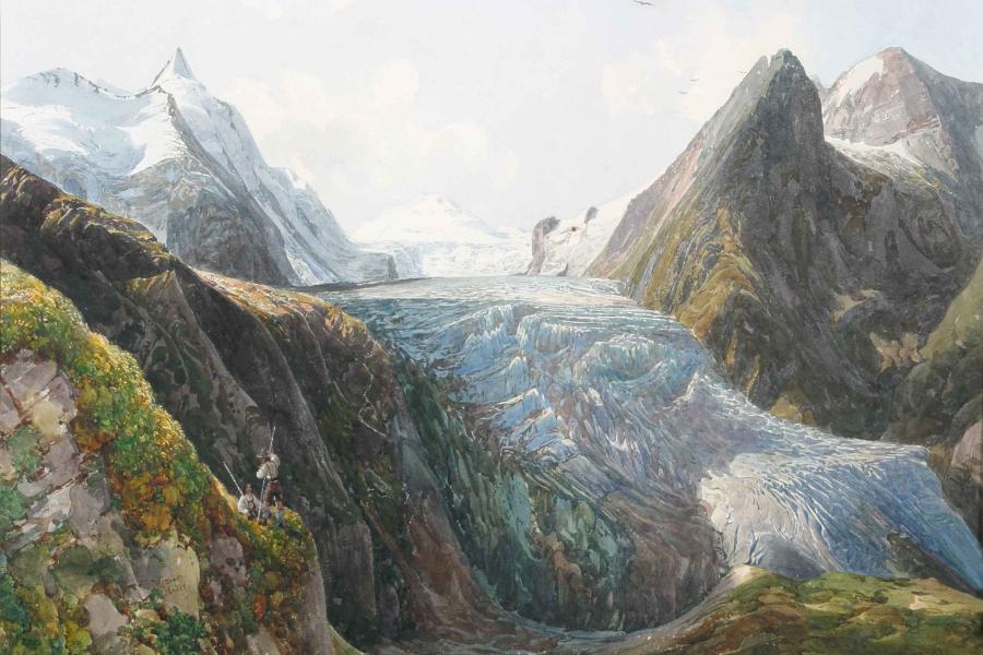 Thomas Ender Großglockner mit Pasterze, 1832 Privatbesitz