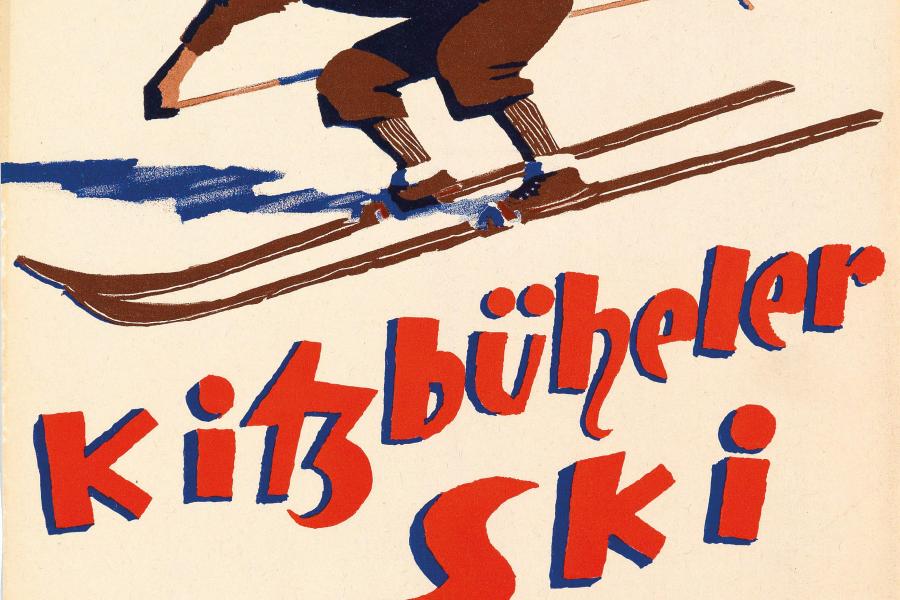 Alfons Walde "Kitzbüheler Ski", Österreich, 1930er Jahre, Plakat, 26,5 x 40 cm, Rufpreis € 500