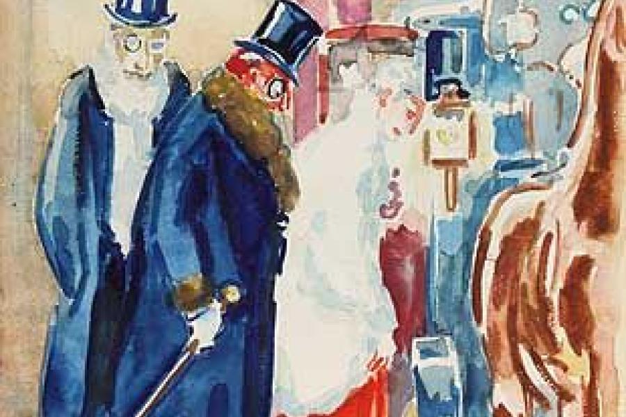 Kees van Dongen, r.u.sig., Delfshaven 1877 - 1968 Monte Carlo, "Les souliers rouge et les soliers noirs", zu Marcel Proust, Aufrufpreis: 	30.000 €,  Zuschlag von EUR 30.000,-.