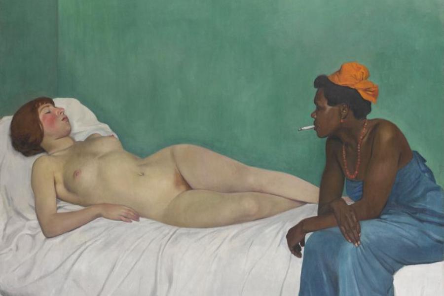 Félix Vallotton (1865-1925) La Blanche et la Noire, 1913 Öl auf Leinwand, 114 x 147 cm Hahnloser/Jaeggli Stiftung, Winterthur Photo: Reto Pedrini, Zürich