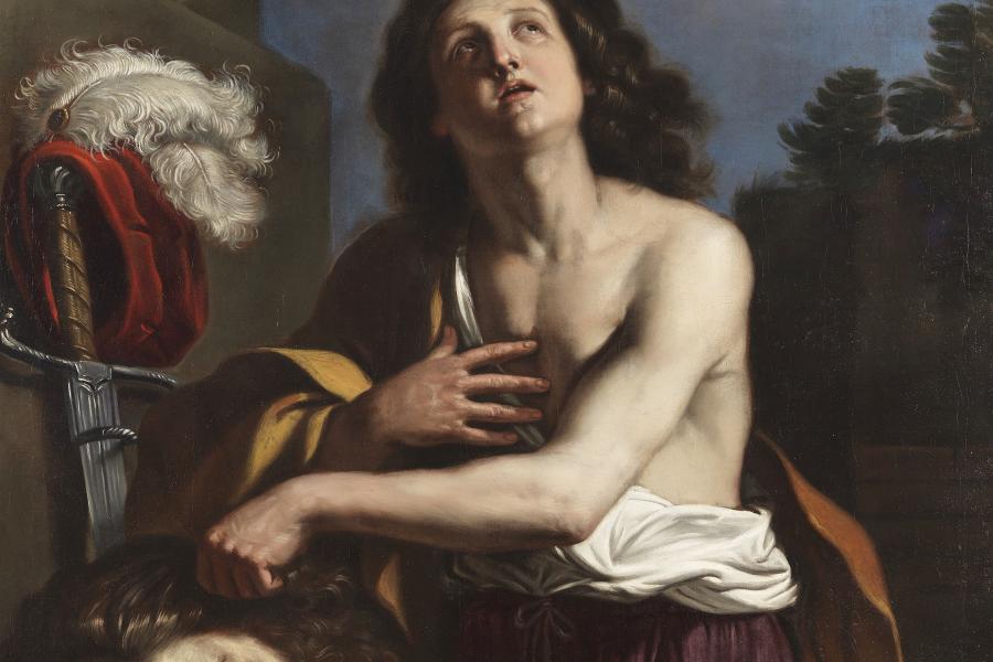 Giovanni Francesco Barbieri gen. il Guercino und Werkstatt - David mit dem Haupt des Goliath, 1650 Schätzpreis: € 250.000