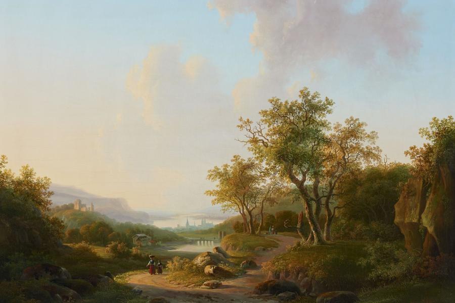 Lot 119 Willem de Klerk Flusslandschaft mit Blick auf eine Burgruine ... , Schätzpreis: € 4.000 - € 5.000