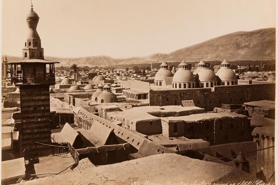 Damas. Quartier chrétien ruiné en 1860/ Syrie