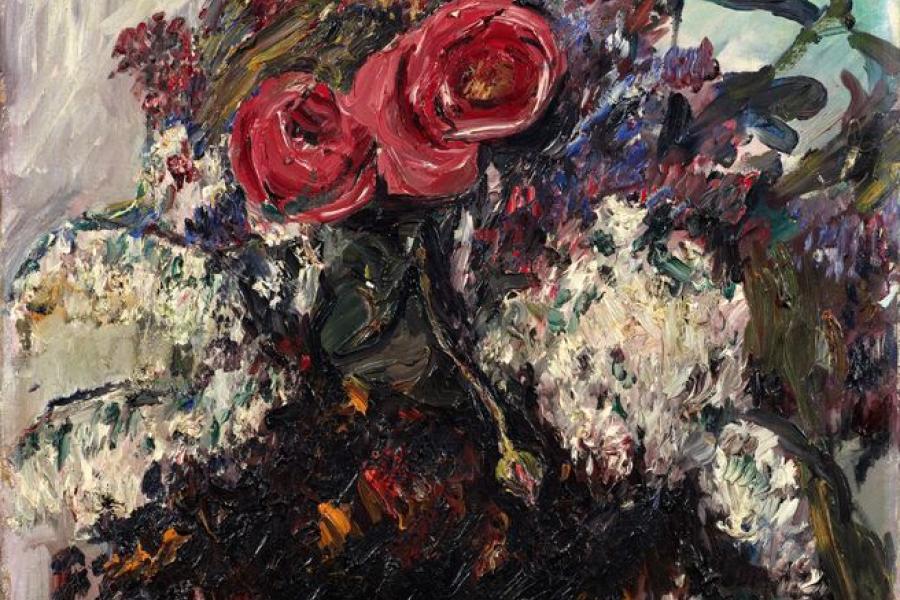 Lovis Corinth Rosen und Flieder | 1918 Öl aus Leinwand | 70,5 x 60,5cm