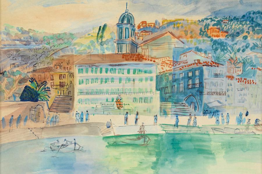 DUFY, JEAN Le Havre 1888 - 1964 Boussay   "L′Hôtel Welcome à Villefranche-sur-Mer". CHF	19'000