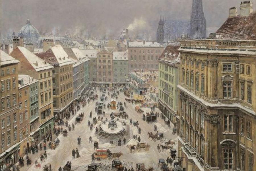 THEODOR VON HÖRMANN, Der Neue Markt in Wien | 1895 © Privatbesitz