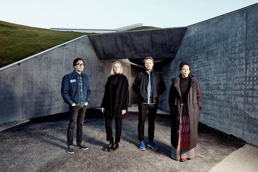 Yuri Suzuki, Veronika Sedlmair, Brynjar Sigurðarson, Anjali Srinivasan/ Courtesy of Swarovski/ Photo by Mark Cocksedge/