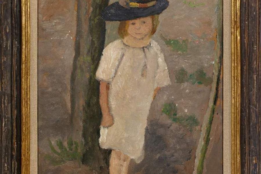 Paula Modersohn-Becker (1876 Dresden - 1907 Worpswede) Kind am Baumstamm, Mindestpreis:	280.000 EUR