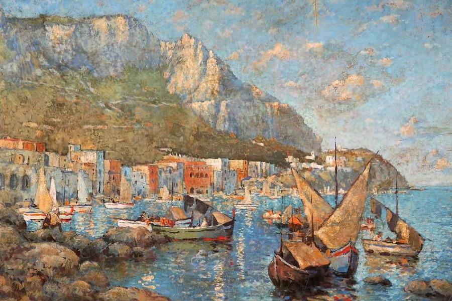 Gorbatoff, Konstantin Ivanovich, Ansicht von Capri. Mindestpreis:	10.000 EUR