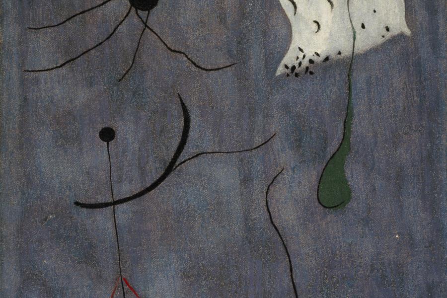 Joan Miró Peinture (Malerei), 1927 Öl auf Leinwand, 33 x 24,1 cm  Provenienz: Sammlung Gabrielle Keiller Collection: National Galleries of Scotland Bequeathed by Gabrielle Keiller 1995 © Successio Miró / VG Bild-Kunst, Bonn 2015