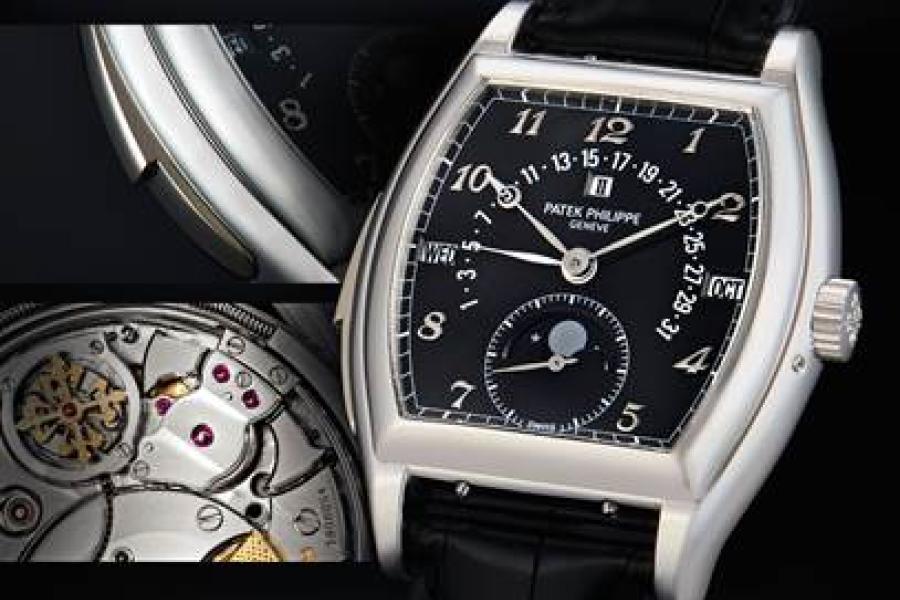 Patek Philippe, An Exceptional Platinum Tonneau-Shaped Automatic Minute Repeating Perpetual Calendar Wristwatch With Retrograde Date, Moon Phases And Leap Year Indication, REF 5013P CIRCA 2004; Est. HK$ 2,800,000-3,800,000 / US$359,000 – 487,000*