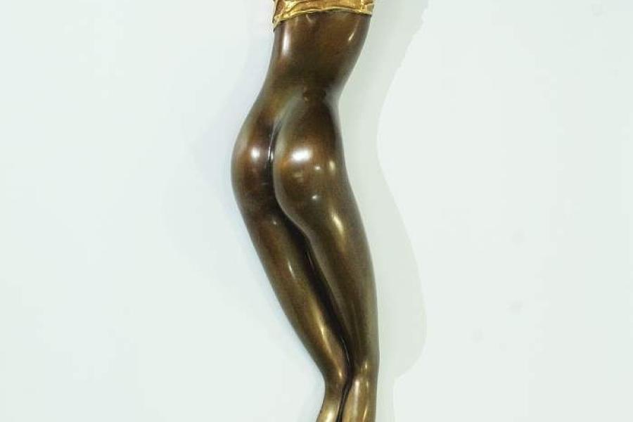 BRUNI, Bruno. 1935 Gradara -/Hamburg. "Quasi Nuda". Graziler weiblicher Akt, Bronze, Mindestpreis:	1.900 EUR