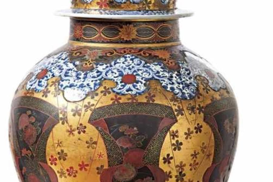 Große Imari-Lack-Vase Japan, spätes 17. Jh., Schätzpreis:	7.500 EUR