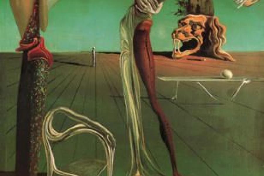 Salvador Dalí Femme à tête de roses, 1925 Öl auf Holz, 35 x 27 cm Kunsthaus Zürich © Salvador Dalí, Fundació Gala-Salvador Dalí / 2018 ProLitteris, Zürich