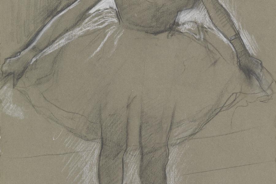 Edgar Degas Junge Tänzerin im Gegenlicht, um 1878 ©Staatliche Kunsthalle Karlsruhe