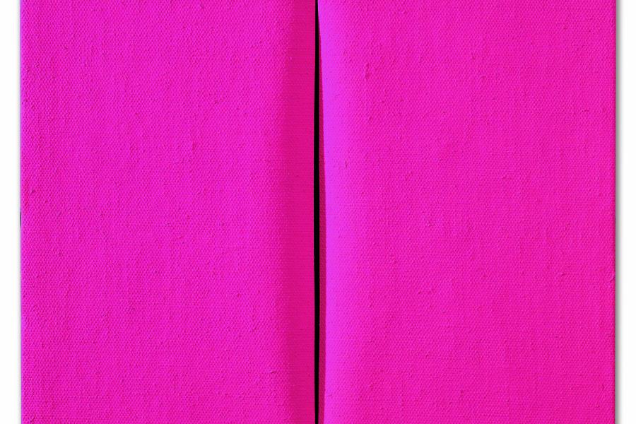 Lucio Fontana, Concetto Spaziale, Attesa, 1964/65, Dispersionsfarbe auf Leinwand, 46 x 38 cm, erzielter Preis € 552.000