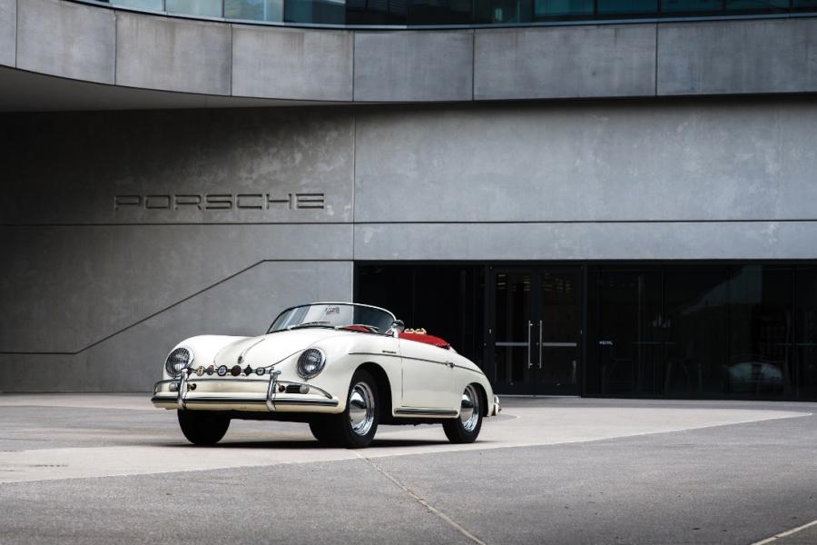 The 1956 Porsche 356 A 1600 S Speedster photographed at the Porsche Experience Center Atlanta (Credit – Matthew Jones © 2018 Courtesy of RM Sotheby’s).