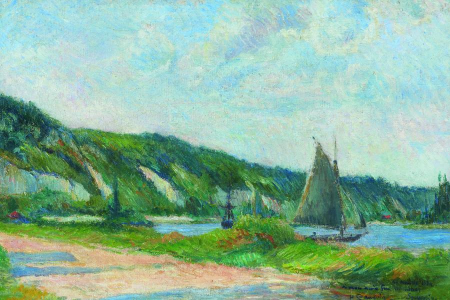 Paul Gauguin Les falaises de la Bouille 1884 Öl auf Leinwand 38,3 x 56,2cm Ergebnis: 803.500 Euro