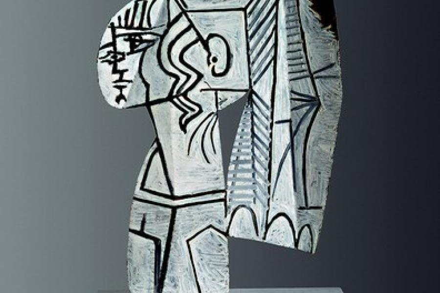 PPablo Picasso Sylvette, 1954 beidseitige Ölmalerei auf ausgeschnittenem Metallblech 69,9 x 47 x 1 cm © Succession Picasso/ Bildrecht, Wien, 2017